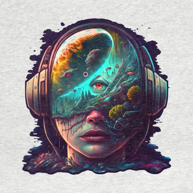 Astronaut|Trippy|Dark| by MindTankArt